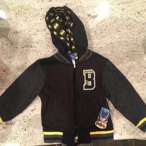 Batman 4T 3T Boys Hoodie NWT Superhero